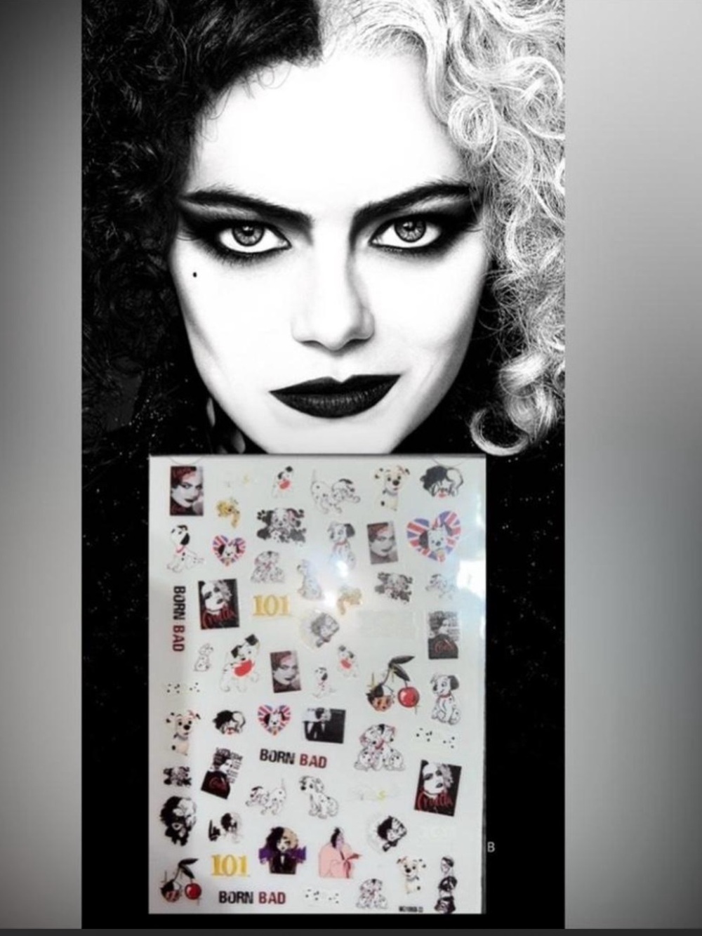 $2 Cruella nail stickers $2 WITH ANY $10 ORDER OR MORE